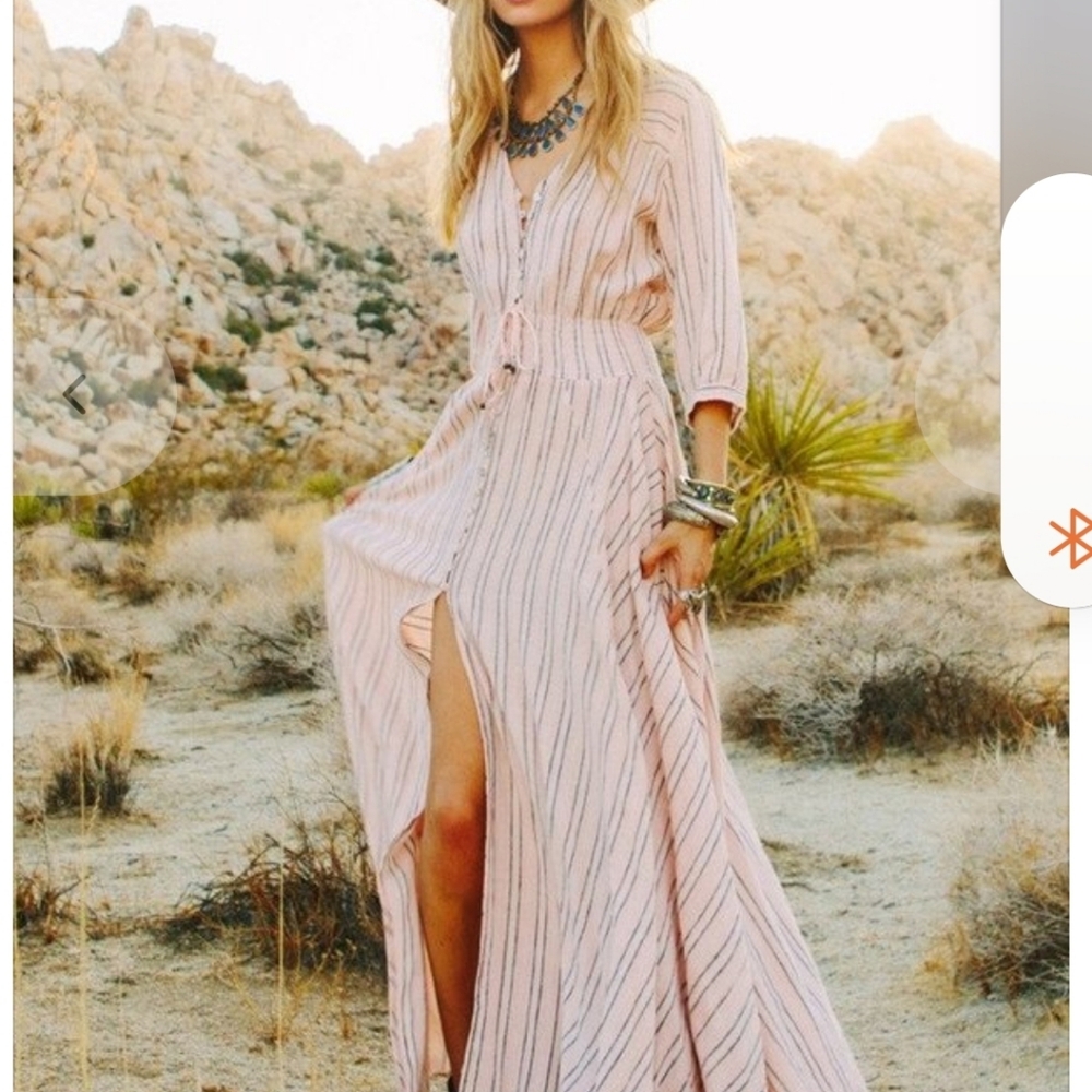 Spell and the Gypsy Size M Coral Island Boho Dancers Maxi Dress - Picture 11 of 12